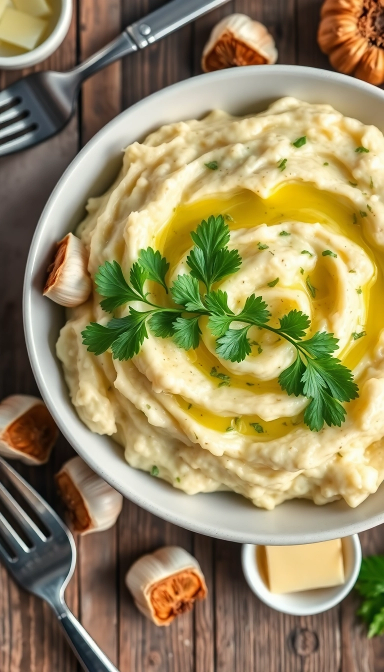 24 Mashed Potatoes Dinner Meals Ideas That Will Make You Drool! - 1. Creamy Garlic Mashed Potatoes