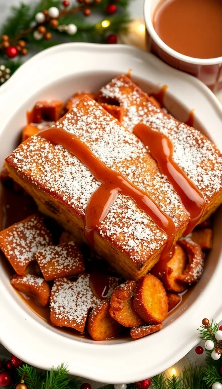 21 Christmas Brunch Ideas That Will Make Your Holiday Morning Magical! - 4. Gingerbread French Toast Casserole