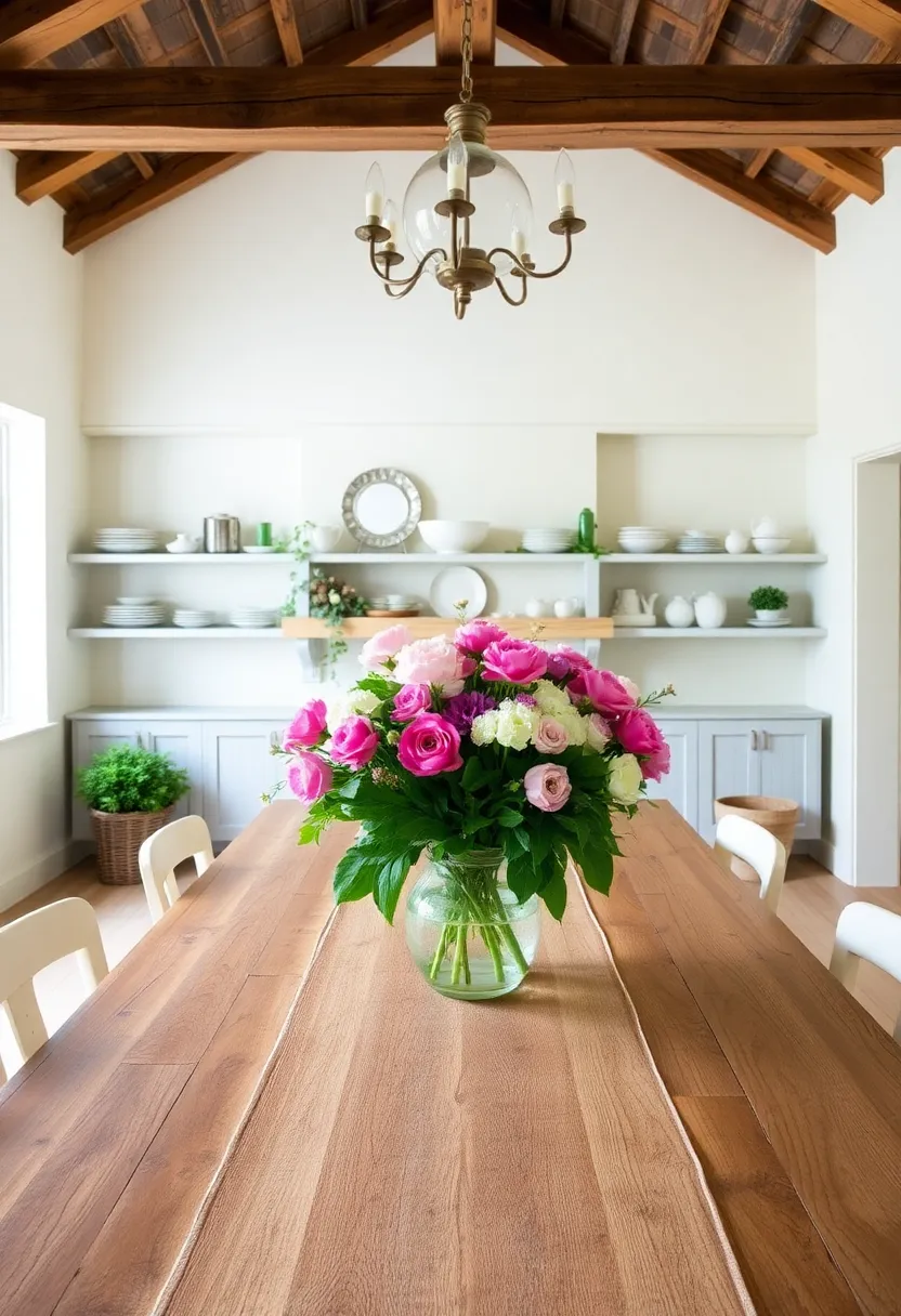 15 Stunning Modern Dining Area Designs That Combine Beauty and Utility (Don't Miss #6!) - 4. Elegant Farmhouse Style