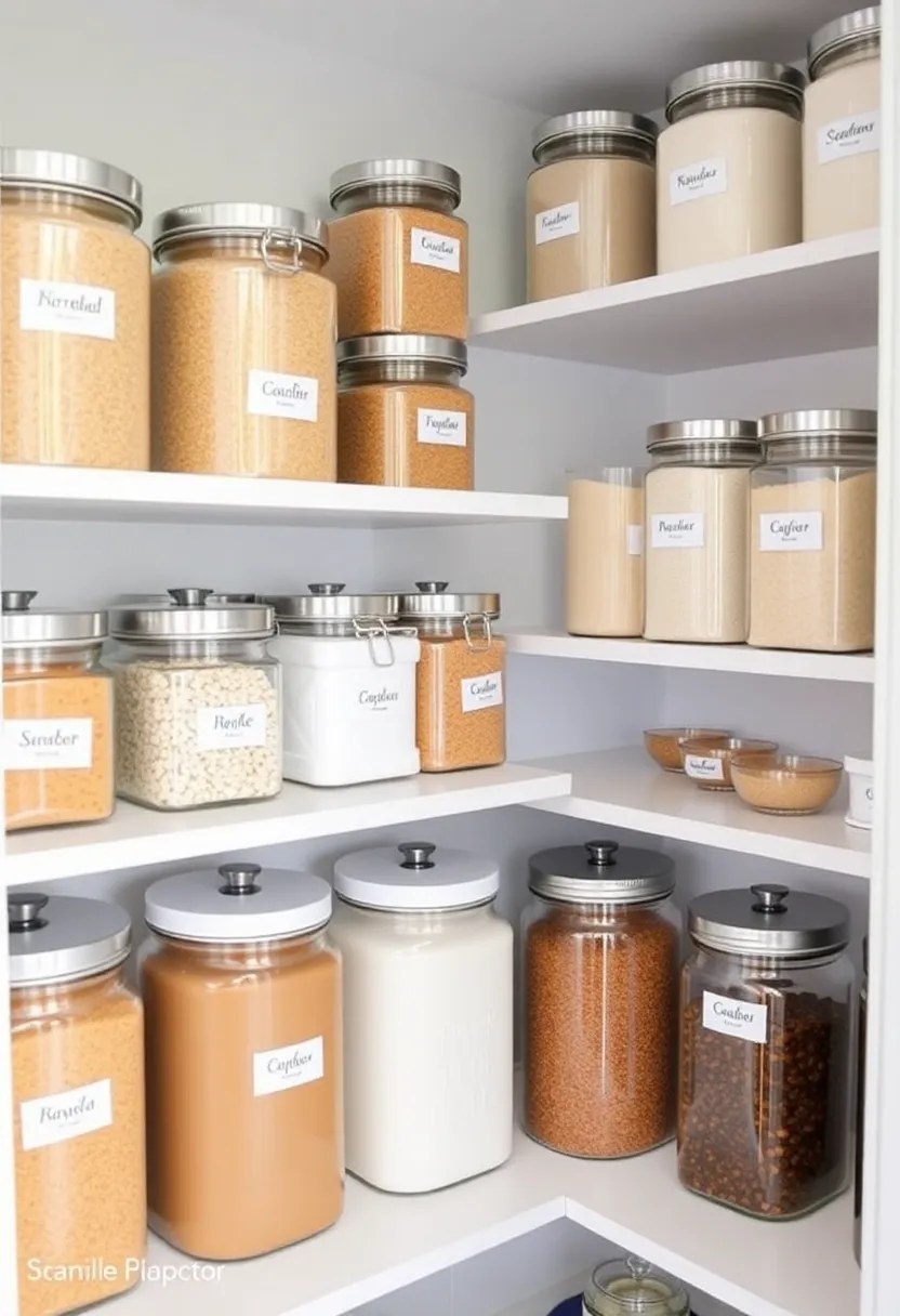 20 Kitchen Organization Hacks That'll Transform Your Space Instantly (You Won't Believe #15!) - 13. Clear Canisters for Dry Goods