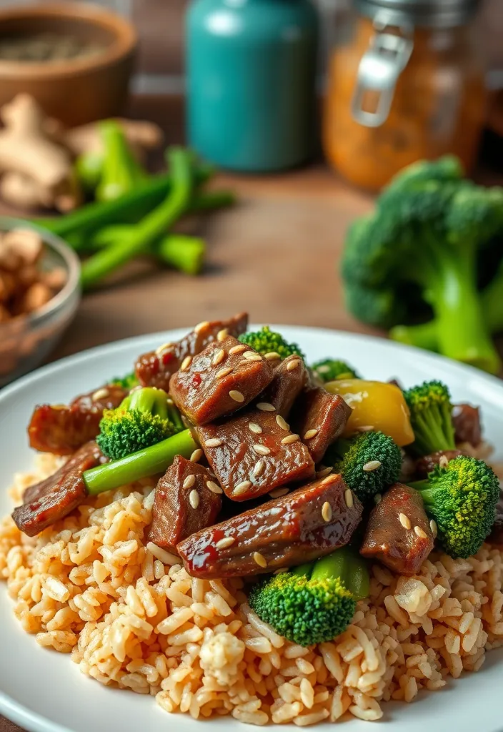 18 Healthy Crockpot Recipes You Won't Believe Are Low-Calorie! - 14. Beef and Broccoli Stir-Fry