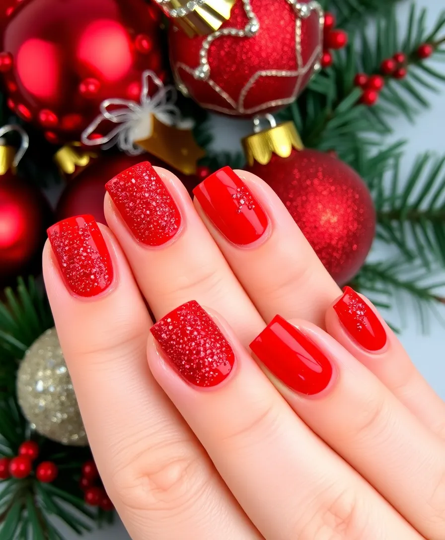 15 Stunning January Nail Designs to Rock This Winter (You Won't Believe #7!) - 6. Holiday Glitter Bomb