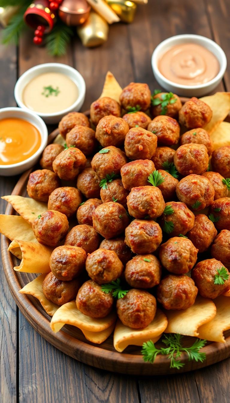 24 Christmas Snacks That Will Steal the Show at Your Holiday Party! - 9. Savory Sausage Balls