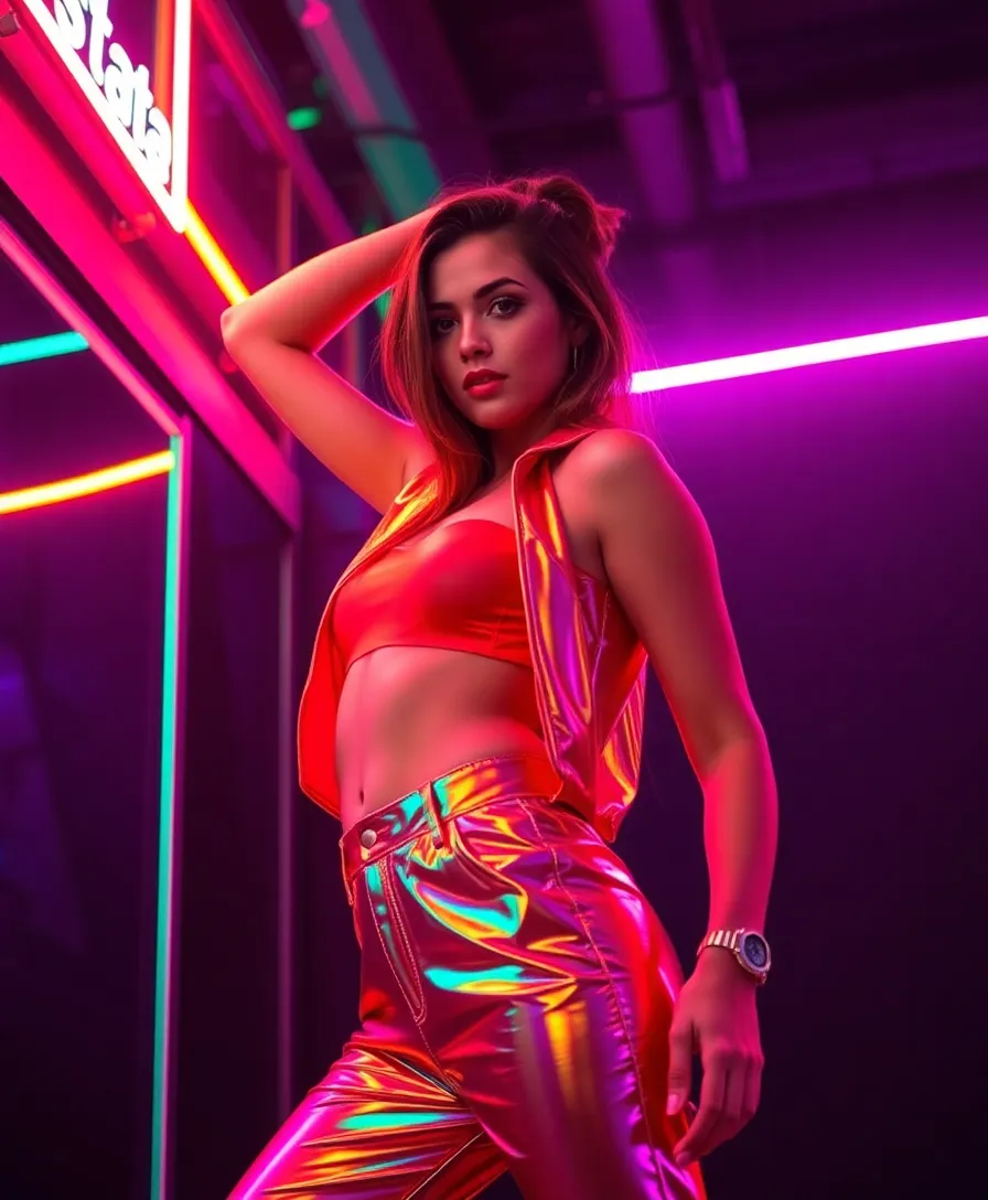 25 Stunning Photoshoot Ideas That'll Make Your Instagram Pop (You Won't Believe #12!) - 13. Futuristic Neon Lights