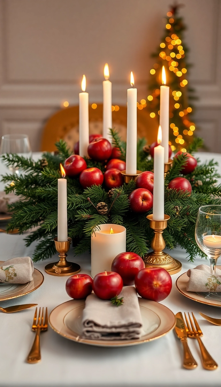 15 DIY Christmas Decor Ideas That Will Make Your Home Sparkle with Holiday Cheer! - 5. Festive Table Centerpieces