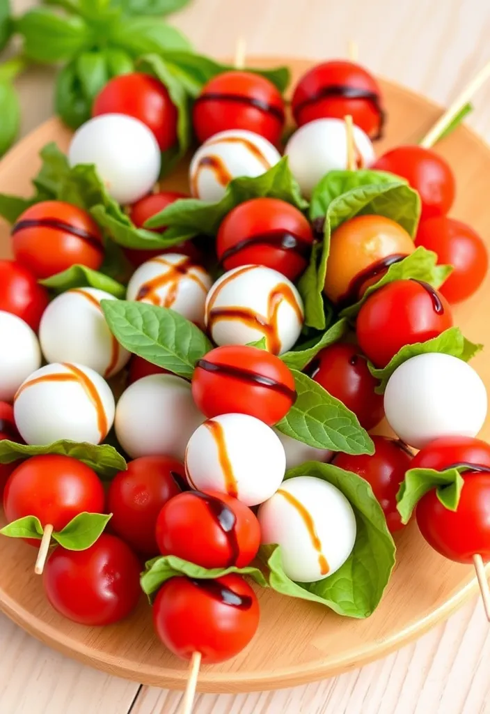 21 Quick and Healthy Meals You Can Make in Under 30 Minutes (Yum!) - 11. Caprese Salad Skewers