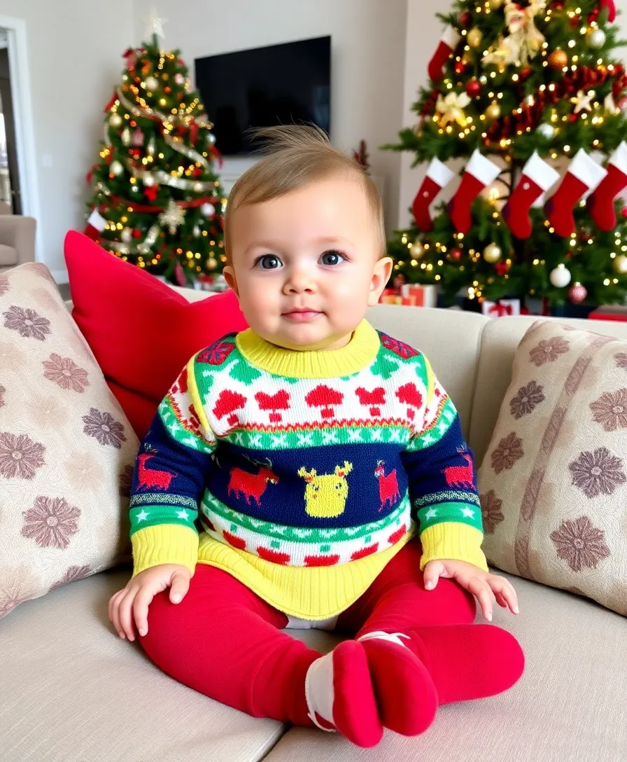 25 Adorable Baby Christmas Outfits That Will Melt Your Heart (Wait Until You See #17!) - 5. Adorable Christmas Jumper