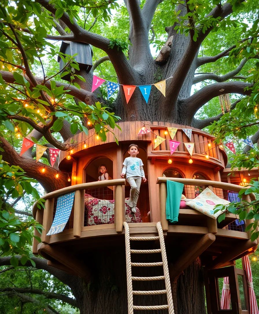 21 Creative Kids Outdoor Play Area Ideas That Will Encourage Imagination (Wait Until You See #7!) - 7. Magical Tree Fort