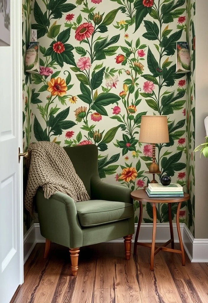 12 Self Care Decor Ideas Inspired by Vintage Maximalism (Get Ready to Be Inspired by #8!) - 1. Bold Botanical Prints