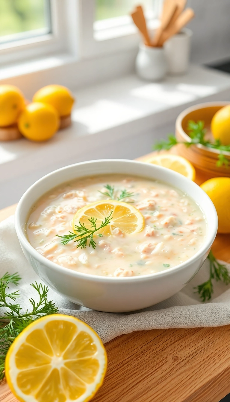 25 Chicken Wild Rice Soup Ideas That'll Warm Your Heart (You Won't Believe #10!) - 10. Chicken Wild Rice Soup with Lemon and Dill