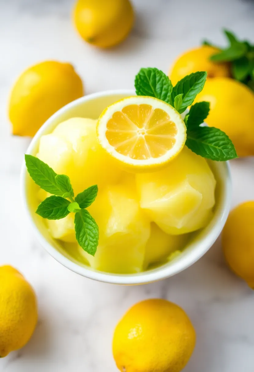 25 Refreshing Meyer Lemon Recipes Perfect for Summer (Wait Until You Taste #8!) - 2. Meyer Lemon Sorbet