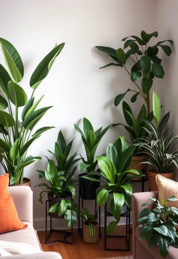 15 Creative Ways to Use Plants in Your Home Decor (Prepare to Be Inspired!) - 13. Create a Plant Corner in Your Living Room