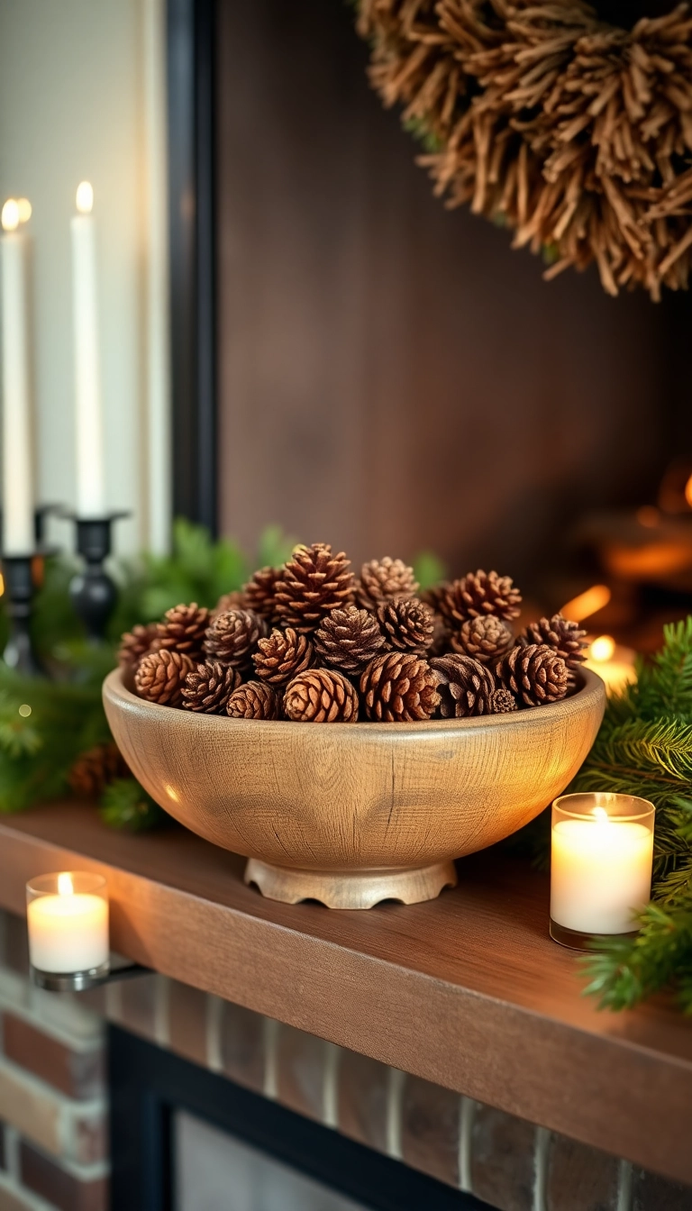 14. Pine Cone Centerpiece