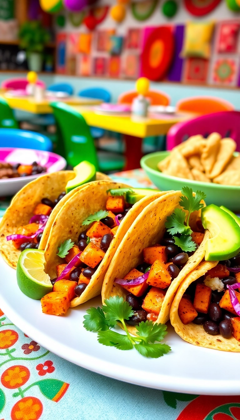 19 Cozy Dinner Ideas That'll Warm Your Heart and Home! - 8. Sweet Potato and Black Bean Tacos