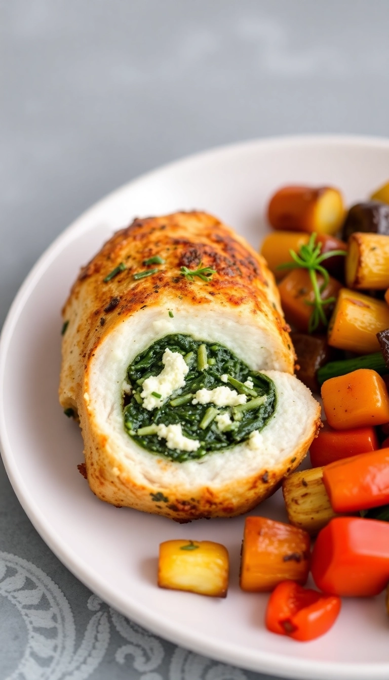 23 Dinner Plans Ideas That'll Make You Excited for Mealtime! - 12. Spinach and Feta Stuffed Chicken