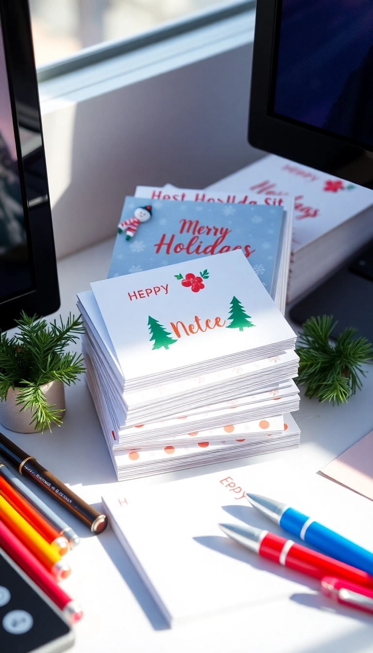 21 Christmas Desk Decorations That'll Transform Your Workspace into a Winter Wonderland! - Holiday-Themed Notepads