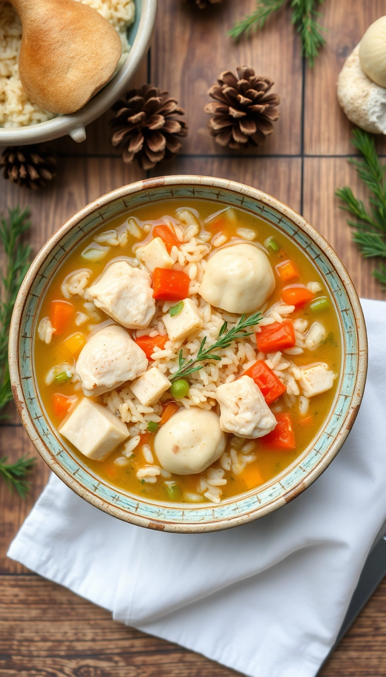 21 Chicken and Dumpling Soup Ideas That Will Warm Your Heart (And Your Belly!) - 8. Chicken and Dumpling Soup with Wild Rice