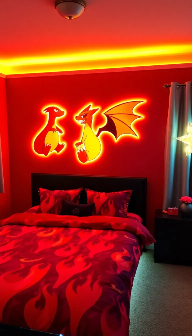 22 Pokémon Room Themes That Will Make Your Heart Go 'Pika Pika!' - 3. Fire-type Fury