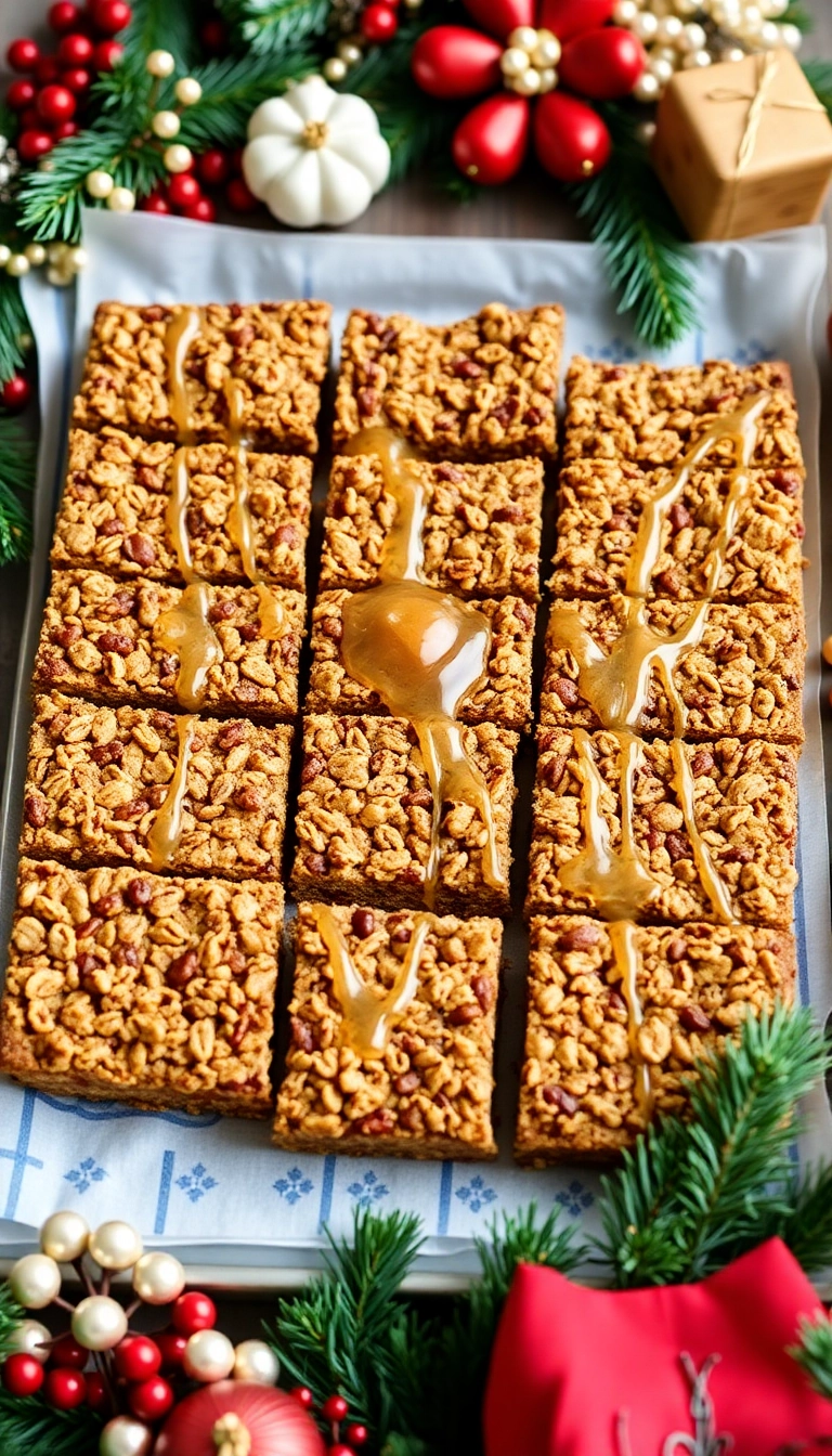 24 Irresistible Christmas Food Ideas for Your Next Holiday Gathering (Wait Until You See #5!) - 22. Nutty Granola Bars