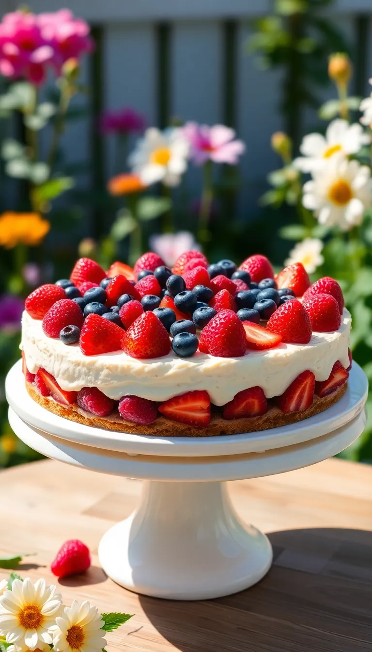 12 No-Bake Desserts That Are Perfect for Summer (Wait Until You Try #6!) - 1. Refreshing Berry No-Bake Cheesecake