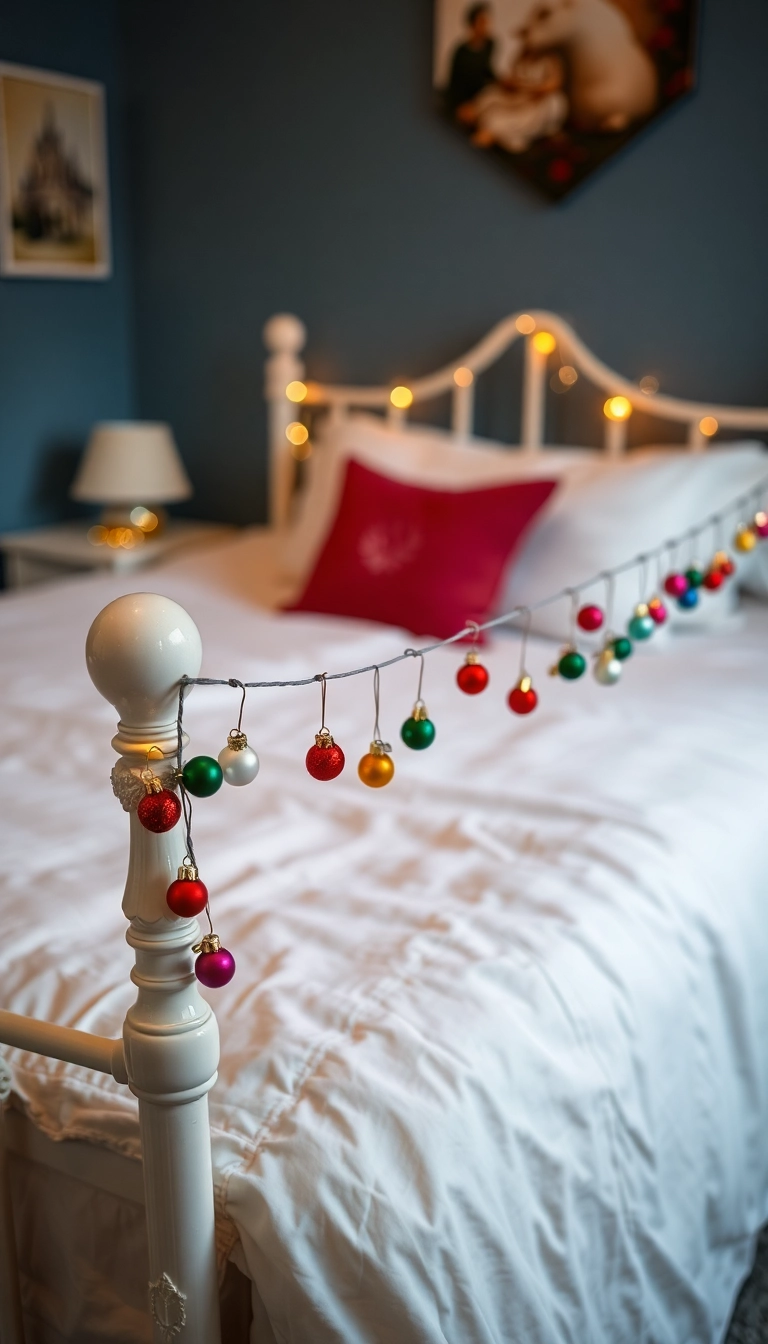 41 DIY Christmas Garland Ideas to Add Festive Flair 12 21 Unique DIY Christmas Garland Ideas That Will Wow Your Guests This Year! - Miniature Ornament Garland