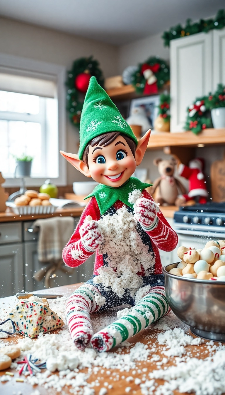 The Ultimate Guide to Funny Elf on the Shelf Fun: 10 Ideas You Can’t Miss! - 2. Elf’s Kitchen Mishap