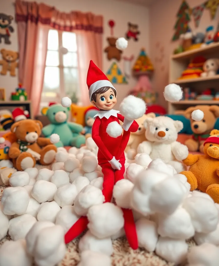 20 Elf on the Shelf Activities Your Kids Will Beg for Every December! - 3. Elf in a Snowball Fight