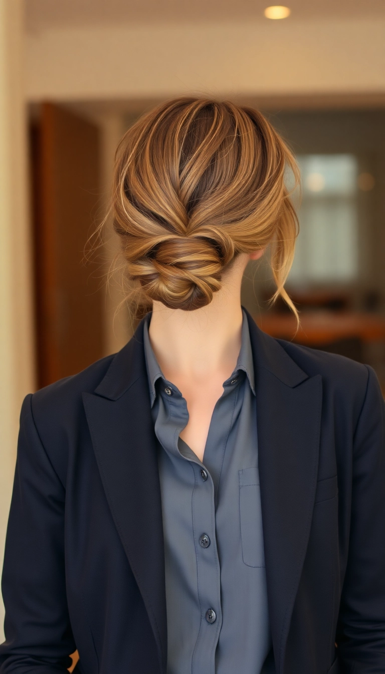 24 Stunning Interview Hairstyles That Will Land You the Job (You Won't Believe #10!) - 16. Messy Low Knot