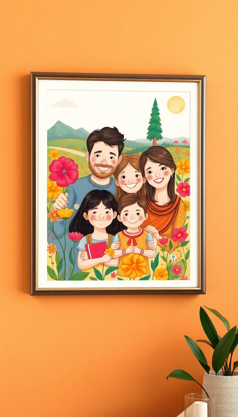 21 Unique Christmas Gifts for Parents That Will Melt Their Hearts (You Won't Believe #13!) - 1. Personalized Family Portrait