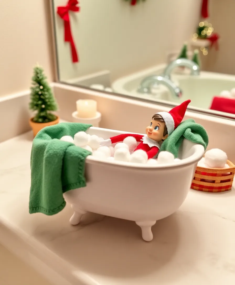 20 Elf on the Shelf Activities Your Kids Will Beg for Every December! - 8. Elf's Spa Day