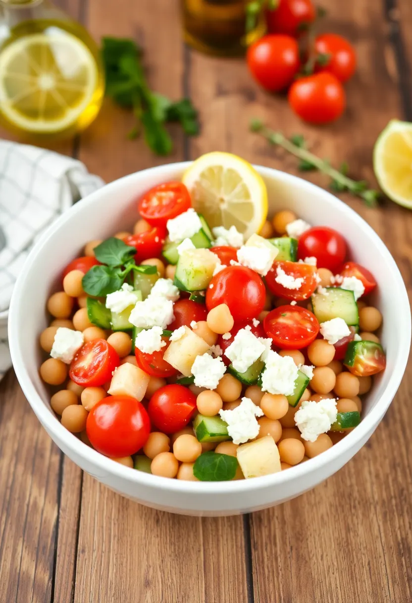 18 Fresh and Easy Healthy Salads That Will Keep You Fit (You’ll Want to Try #7!) - 2. Mediterranean Chickpea Salad