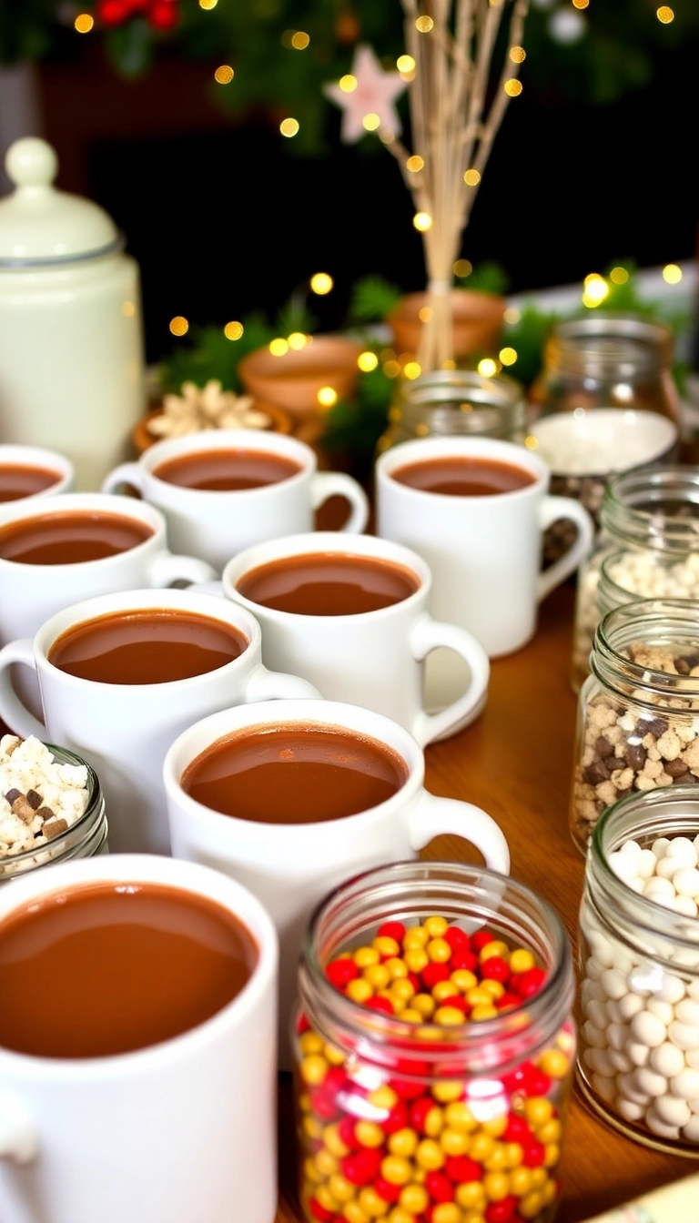 21 Festive Christmas Party Food Ideas That Will Wow Your Guests (You Won't Believe #10!) - 21. Hot Chocolate Bar