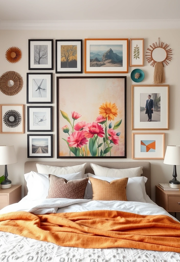 21 Stunning Bedroom Makeovers Under $100 (Wait Until You See #7!) - 6. Chic Wall Art