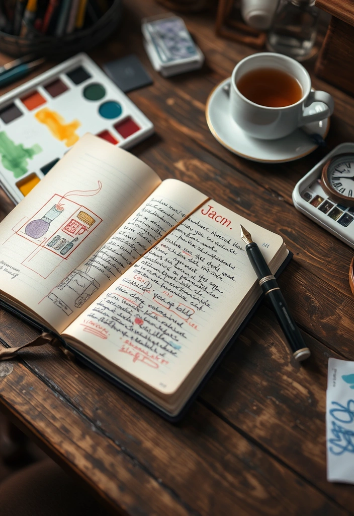 15 Stress Relief Techniques Perfect for Your Self Care Sunday (Say Goodbye to Anxiety!) - 5. Creative Journaling