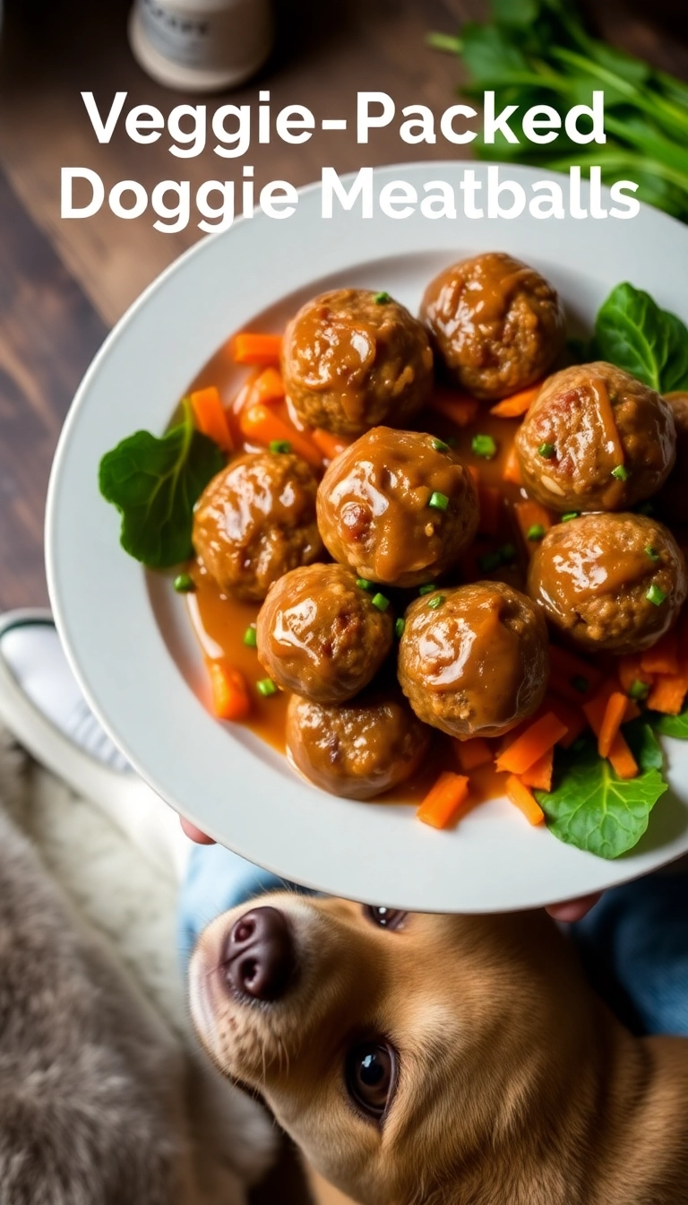 20 Homemade Pet Food Recipes That Will Make Your Furry Friend Jump for Joy (Wait Until You Try #11!) - 7. Veggie-Packed Doggie Meatballs