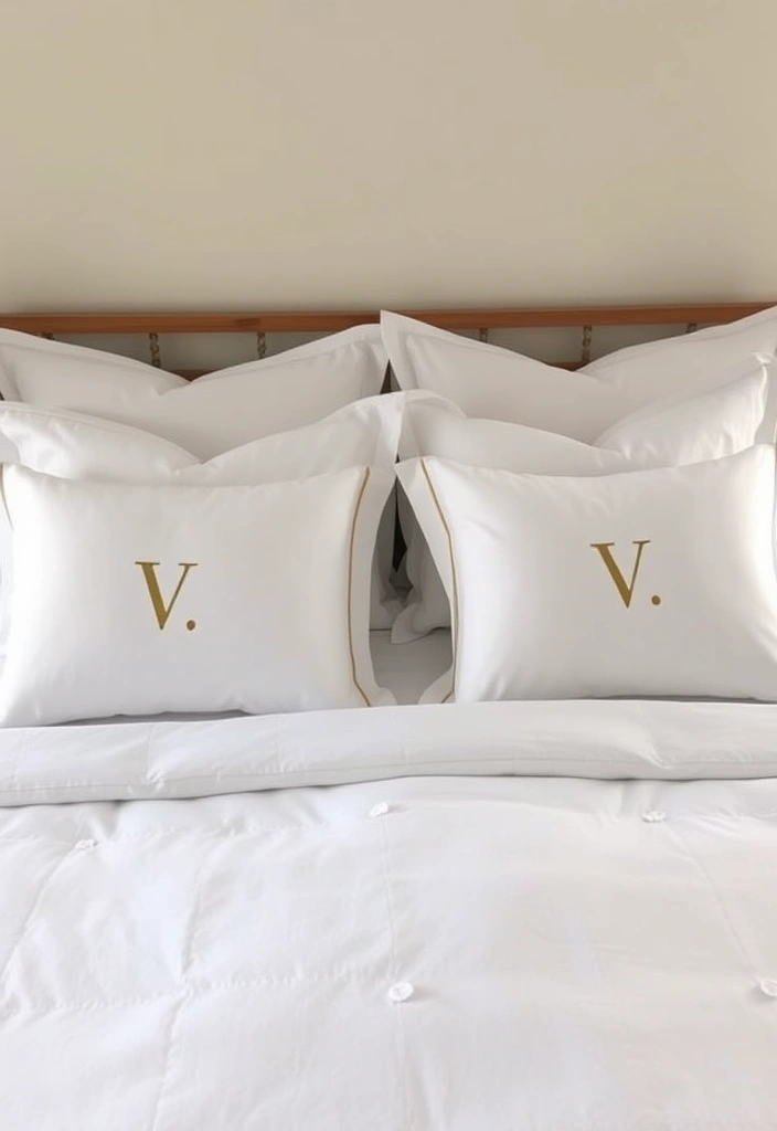 12 Luxurious Bedding Ideas That Will Transform Your Bedroom into a 5-Star Retreat! - 7. Personalized Monograms