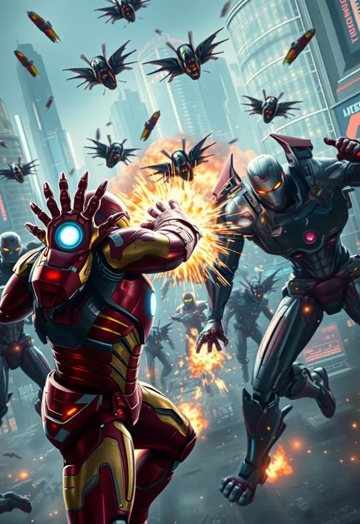 19 Unforgettable Video Game Moments with Marvel Rivals (You Can't Miss #7!) - 9. The Technological Battle: Iron Man vs. Ultron