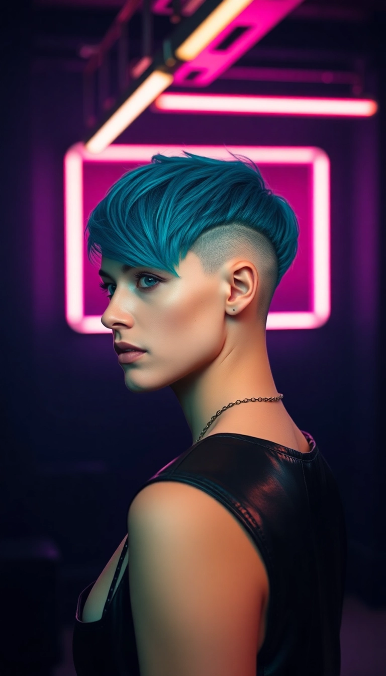 27 Short Goth Haircuts That'll Make You Stand Out in a Crowd (You Won't Believe #15!) - 4. Undercut with Long Top