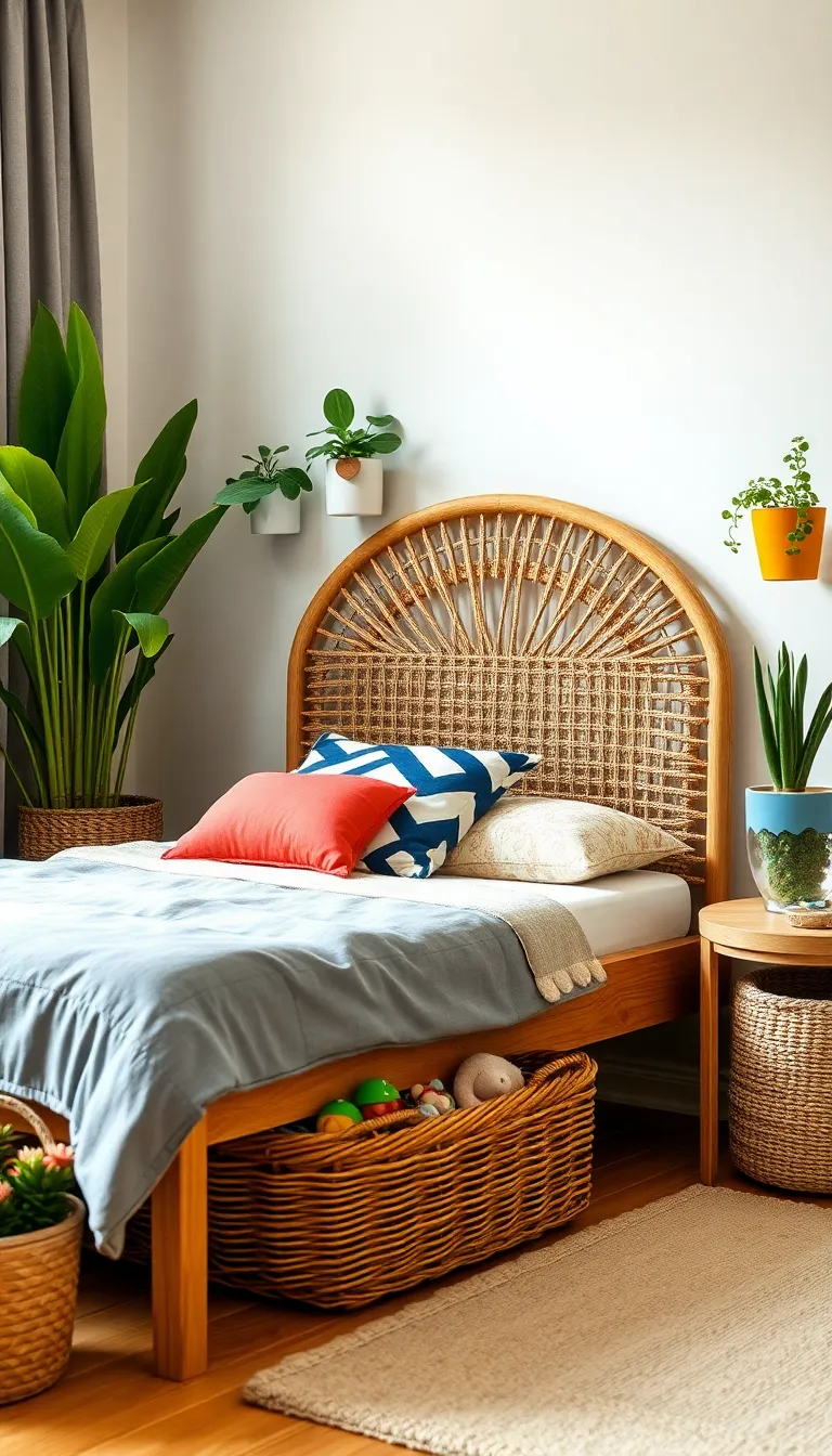 How to Design a Cozy Kids Boho Bedroom: 7 Simple Tips - 3. Incorporate Natural Elements