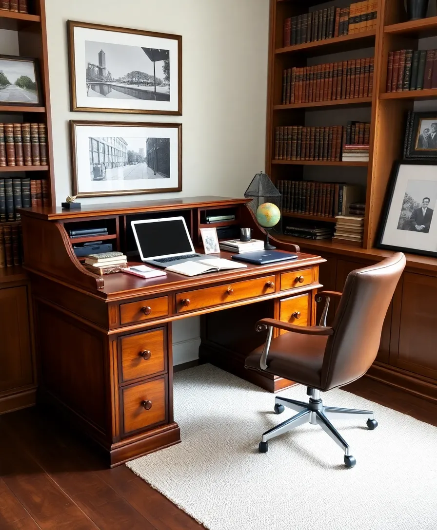 14 Classic Library Furniture Pieces That Add a Timeless Touch to Any Modern Home (#11 Will Surprise You!) - 1. The Classic Rolltop Desk