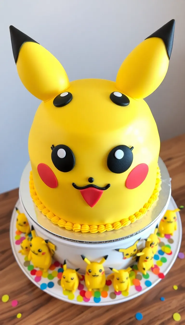 12 Must-Have Pokemon Cake Ideas for the Ultimate Themed Party (Your Guests Will Be Jealous!) - 1. Pikachu Cake