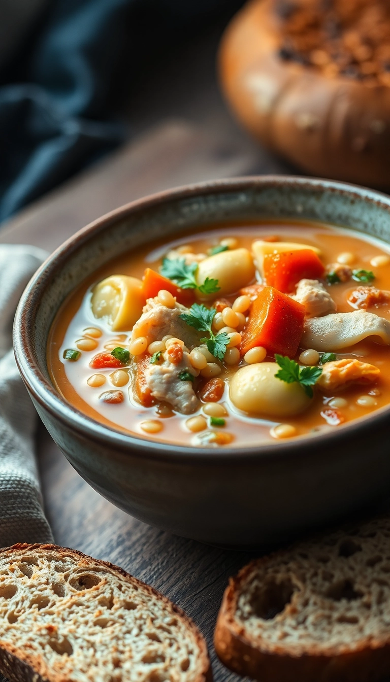 22 Chicken Tortellini Soup Ideas for a Cozy Night In (You Won't Want to Miss #10!) - 27. Chicken Tortellini Soup with Barley