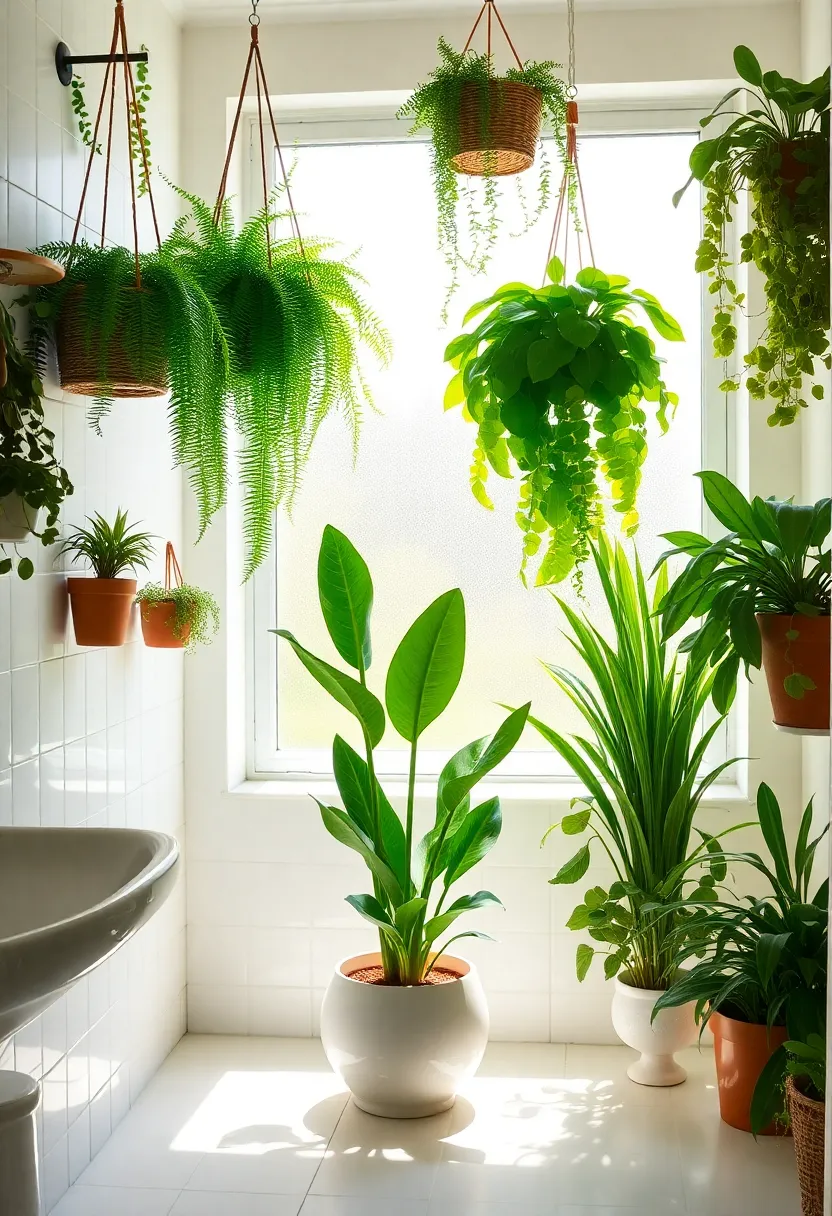 Fightssssssssssssssssss Bathroom: Transform Your Space with These 10 Ideas! - 1. Go Green with Indoor Plants