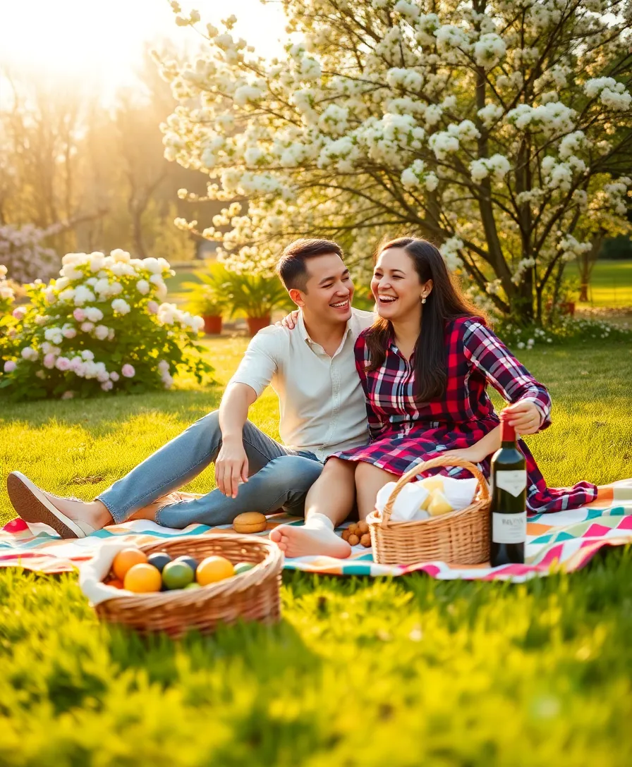 20 Unforgettable Valentine's Day Photo Shoot Ideas That Couples Will Adore (You’ll Love #12!) - 2. Picnic in the Park