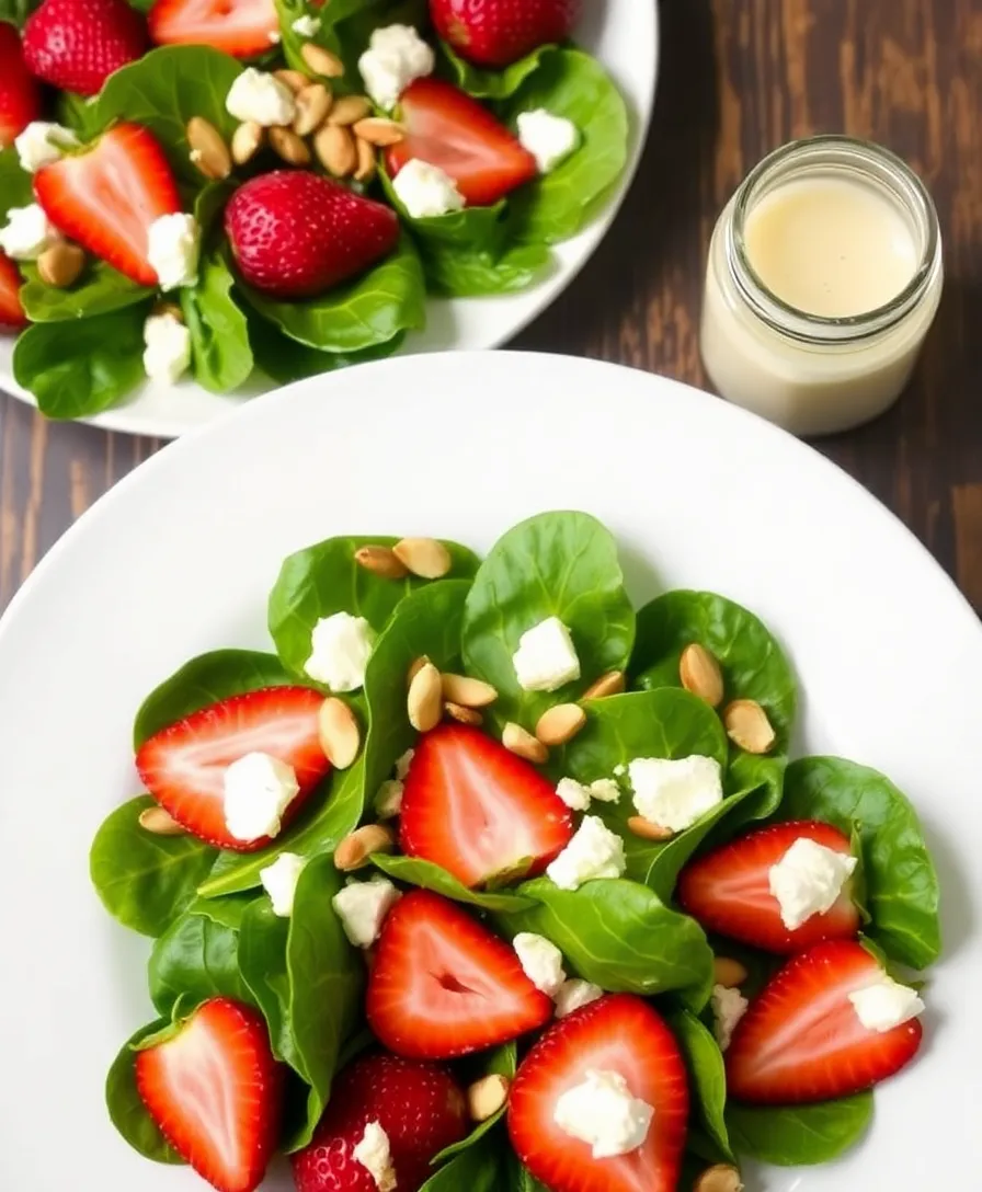 18 Mouthwatering Healthy Salads That'll Make You Forget All About Pizza (#6 Is a Must-Try!) - 4. Spinach and Strawberry Salad