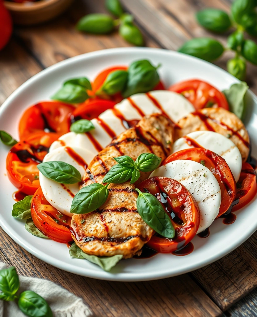 10 Easy Dinner Recipes That Are Perfect for Busy Weeknights! - 5. Caprese Salad with Grilled Chicken