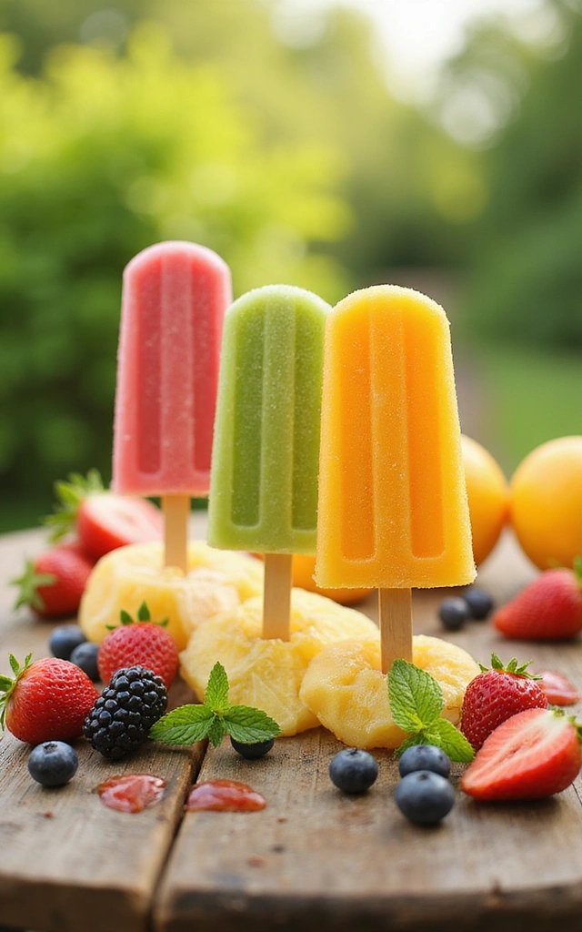 22 Healthy Eating Tips for a Guilt-Free Summer (You Won't Believe #16!) - 4. Snack Smart with Fruit Popsicles