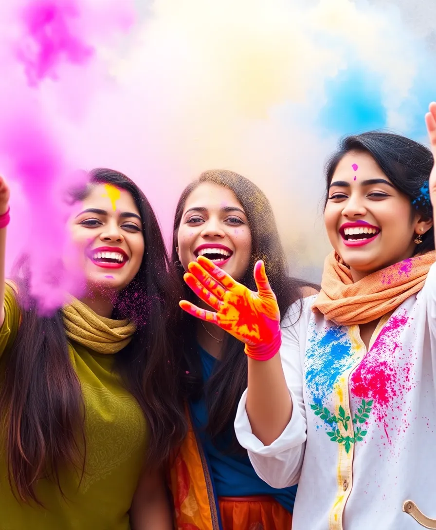 25 Stunning Photoshoot Ideas That'll Make Your Instagram Pop (You Won't Believe #12!) - 4. Colorful Holi Festival Theme