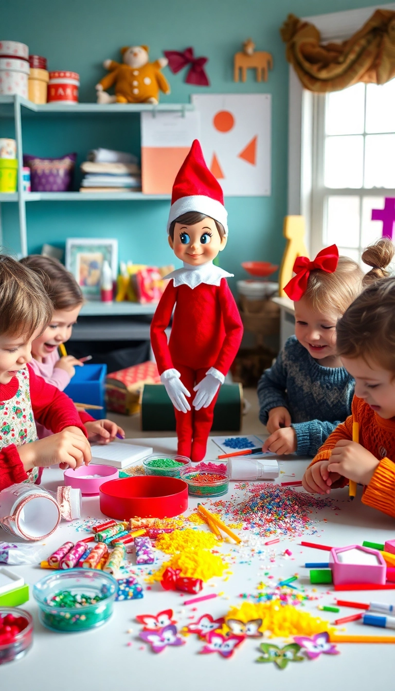 10 Interactive Elf on the Shelf Ideas for Toddlers (They’ll Be Begging for More!) - 9. Elf's Workshop