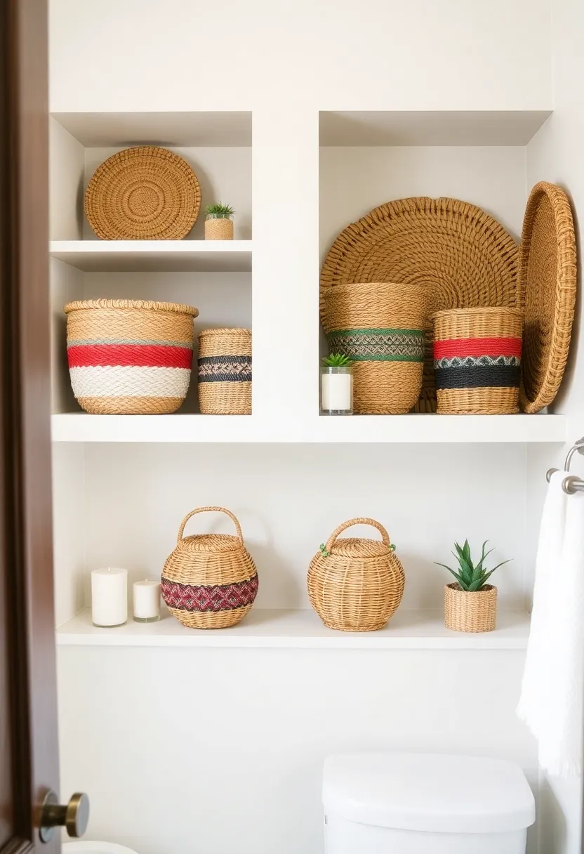 21 Bathroom Storage Hacks That'll Transform Your Space (You Won't Believe #10!) - 6. Use Decorative Baskets for Storage